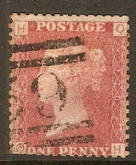 Great Britain 1858 1d Red - Plate 120. SG44.